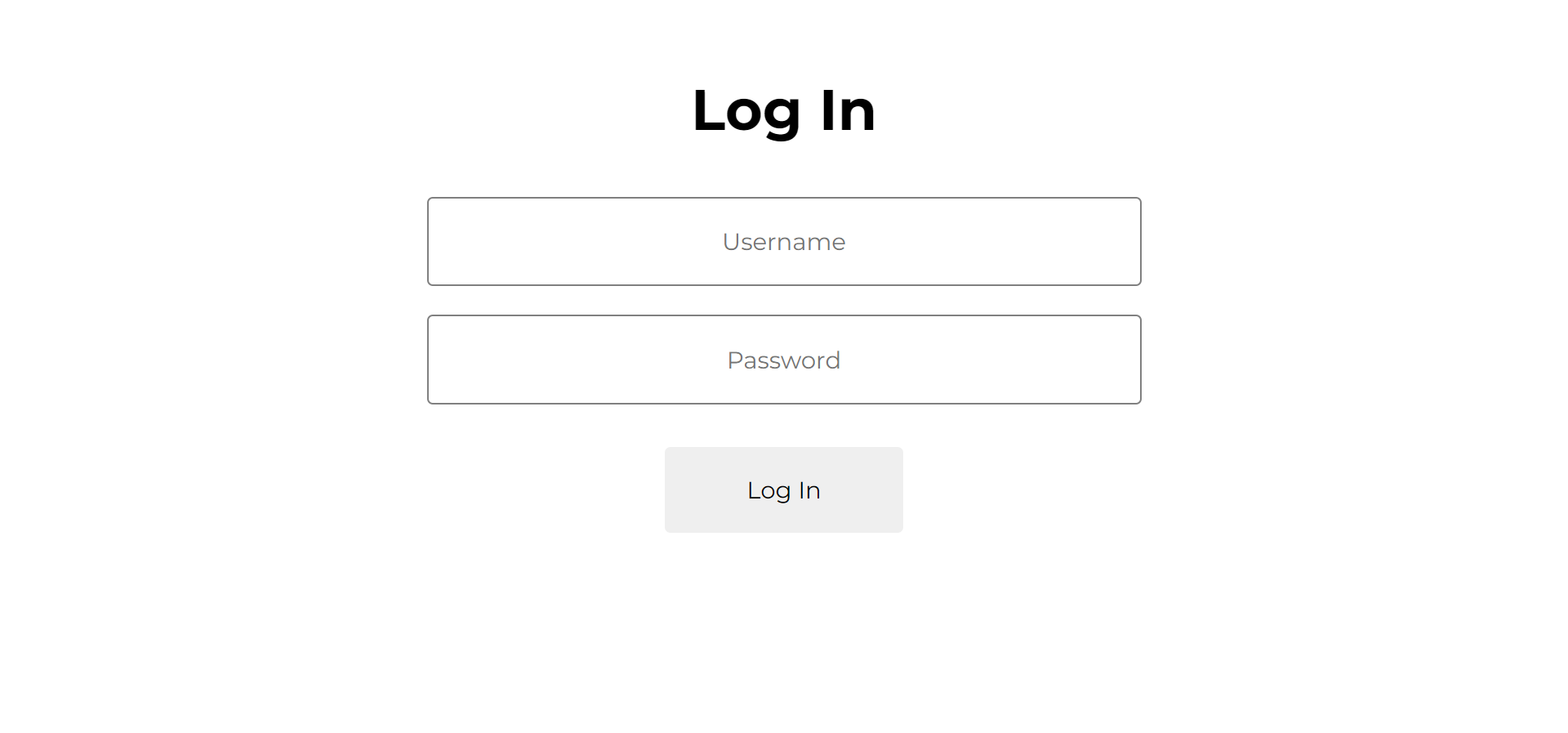 Login Page